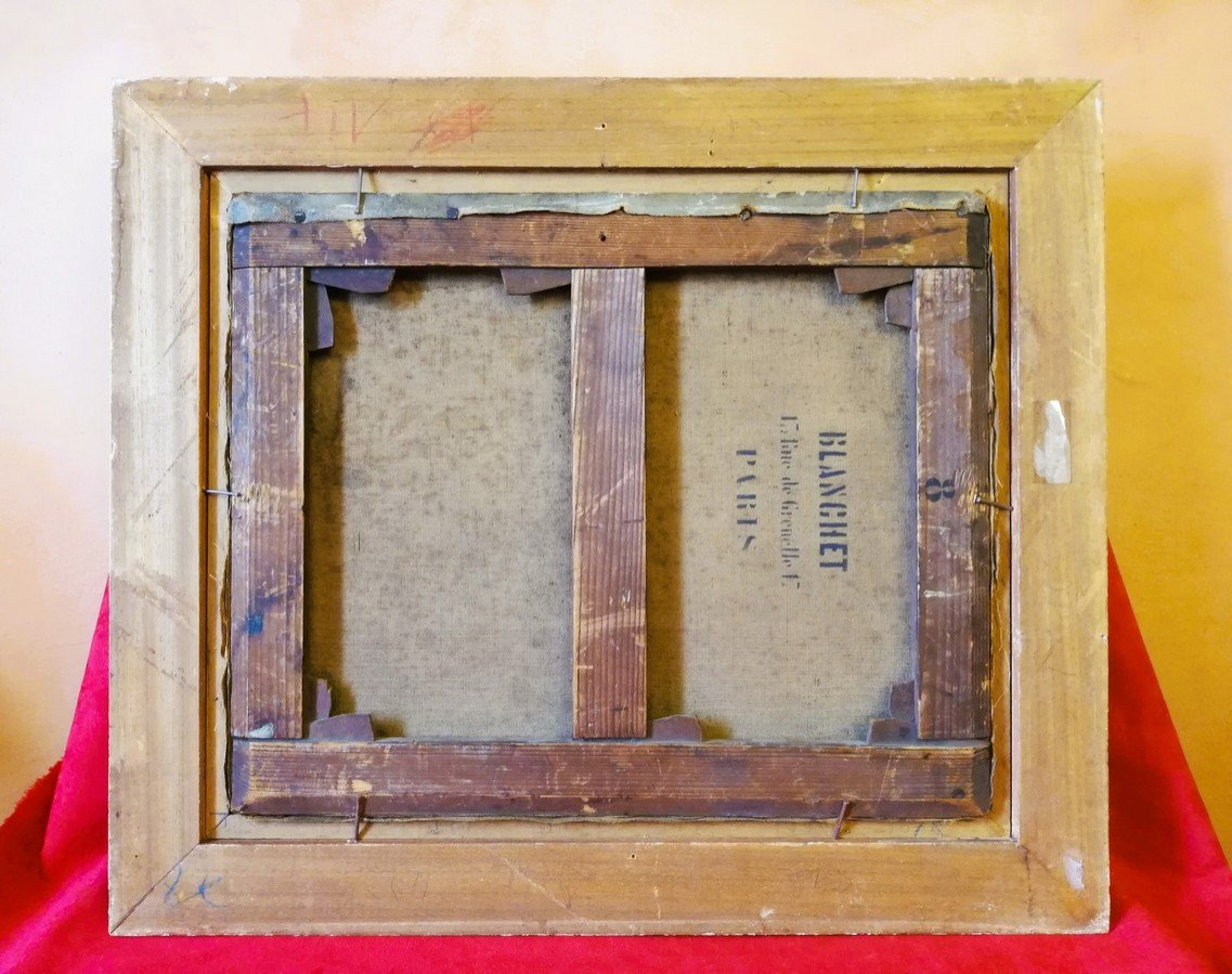 Huile sur toile encadrée -photo-4