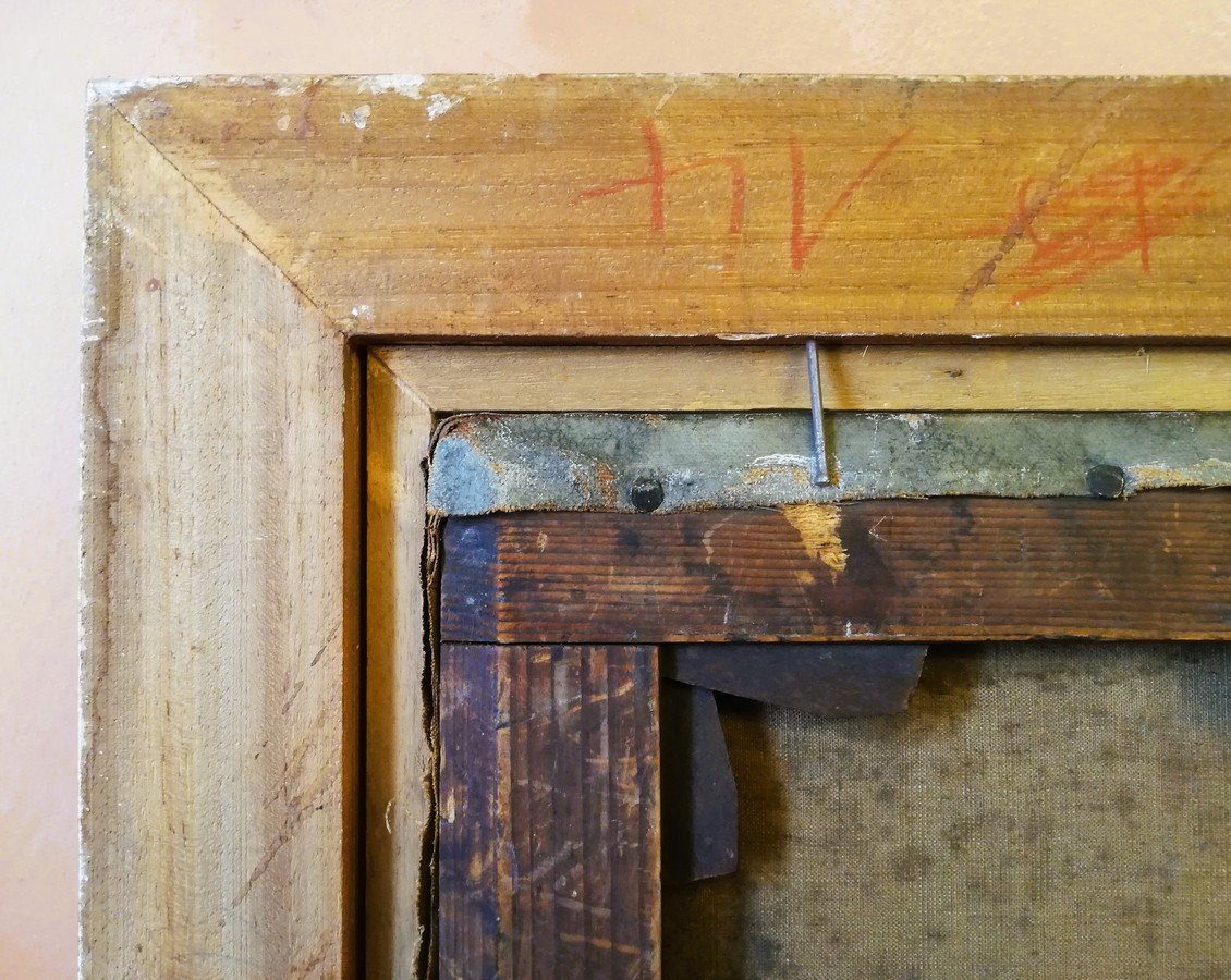 Huile sur toile encadrée -photo-5