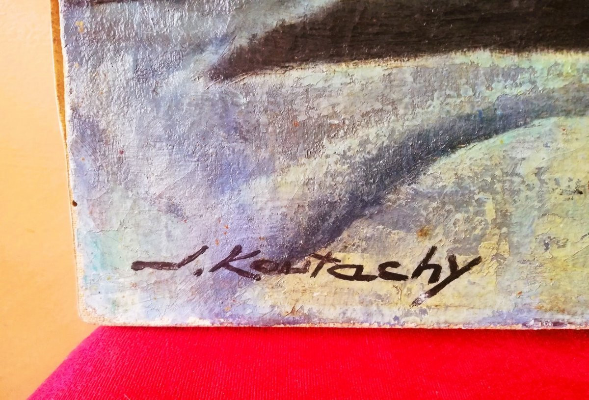 Oil On Canvas Signed-photo-2