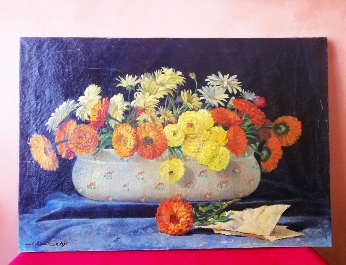 Oil On Canvas Signed