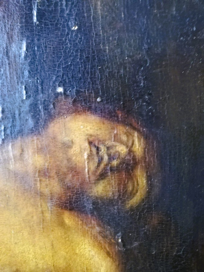 Huile sur panneau 17ème siècle -photo-3