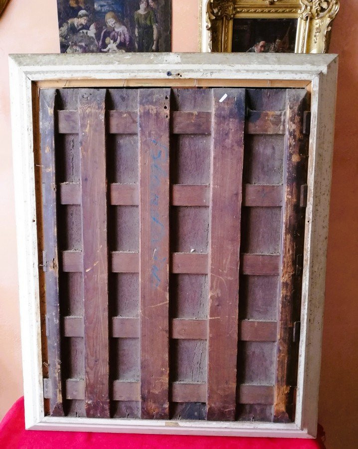 Huile sur panneau 17ème siècle -photo-4