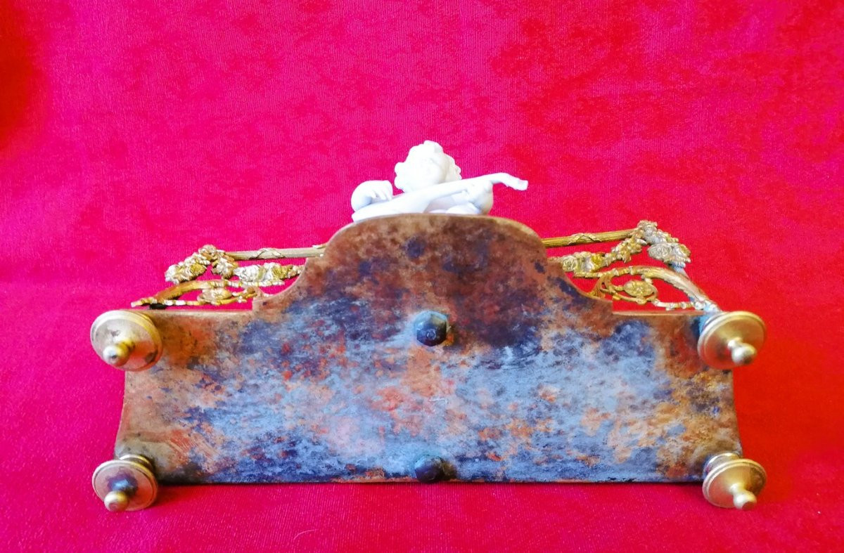 Porte lettres en bronze doré -photo-5