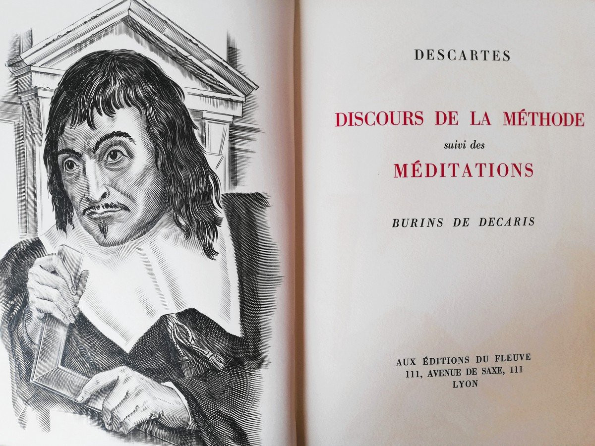 Two Volumes In Slipcases Descartes, Pensees De Pascal.-photo-3