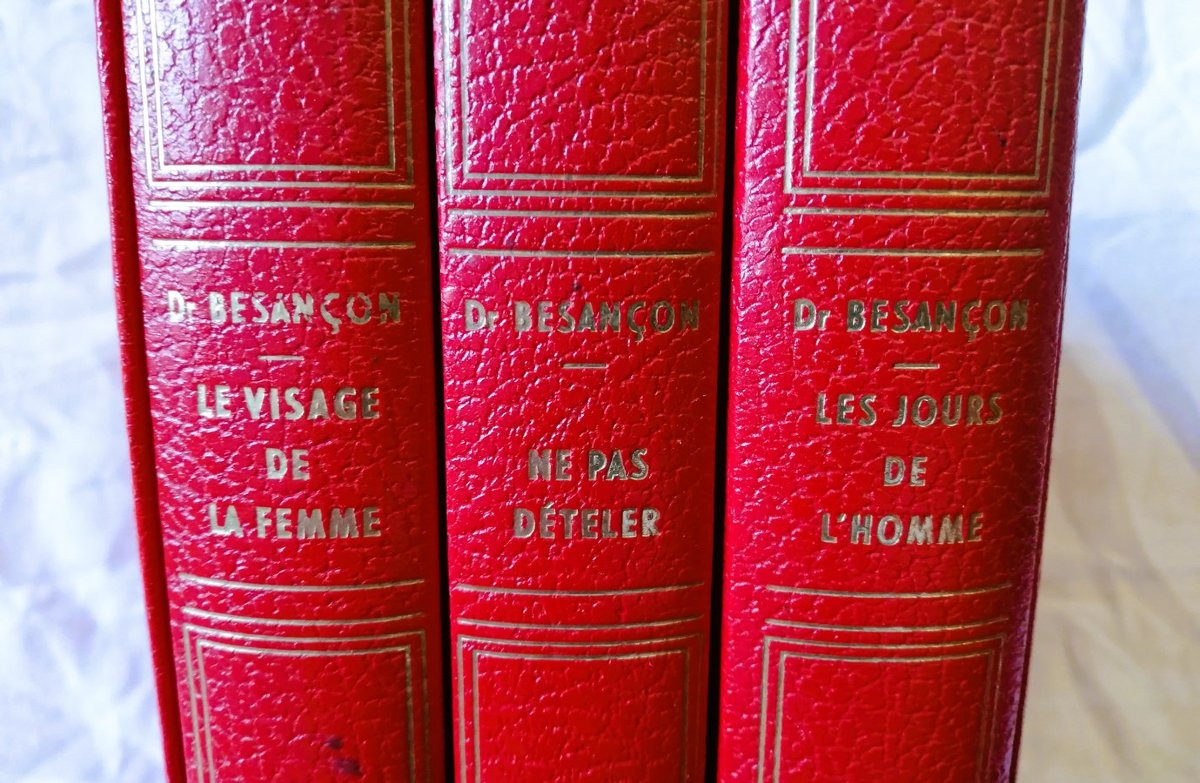 Three Interlocking Books By Docteur Besançon, Illustrated By Dubout-photo-2