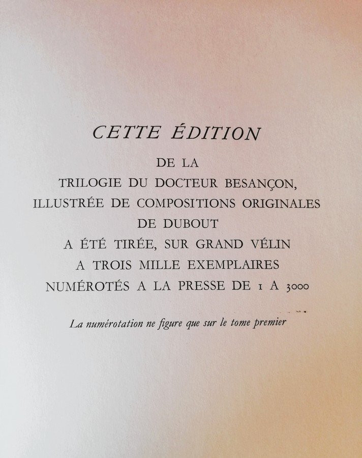Three Interlocking Books By Docteur Besançon, Illustrated By Dubout-photo-5