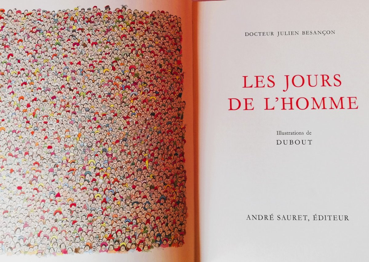 Three Interlocking Books By Docteur Besançon, Illustrated By Dubout-photo-8