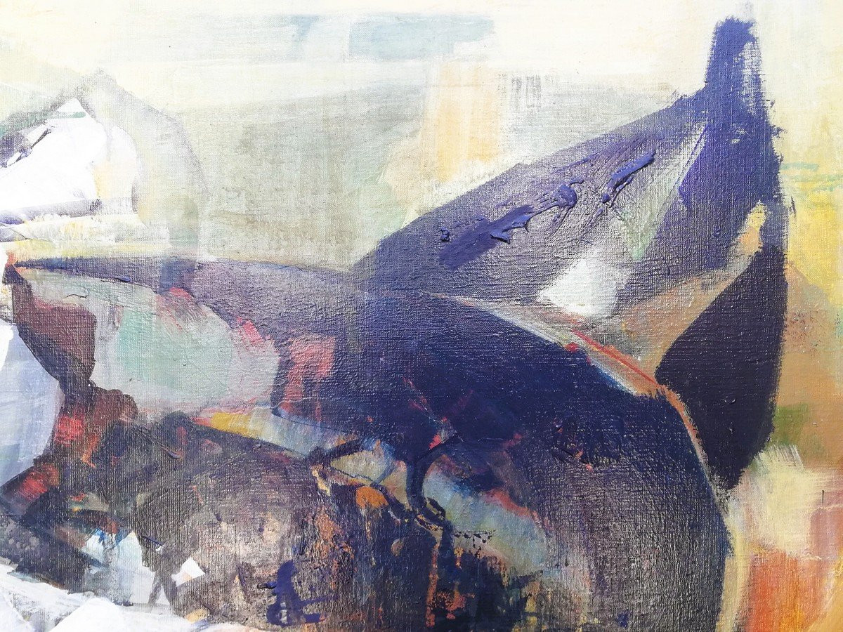 Huile sur toile BORDEAUX le PECQ-photo-1