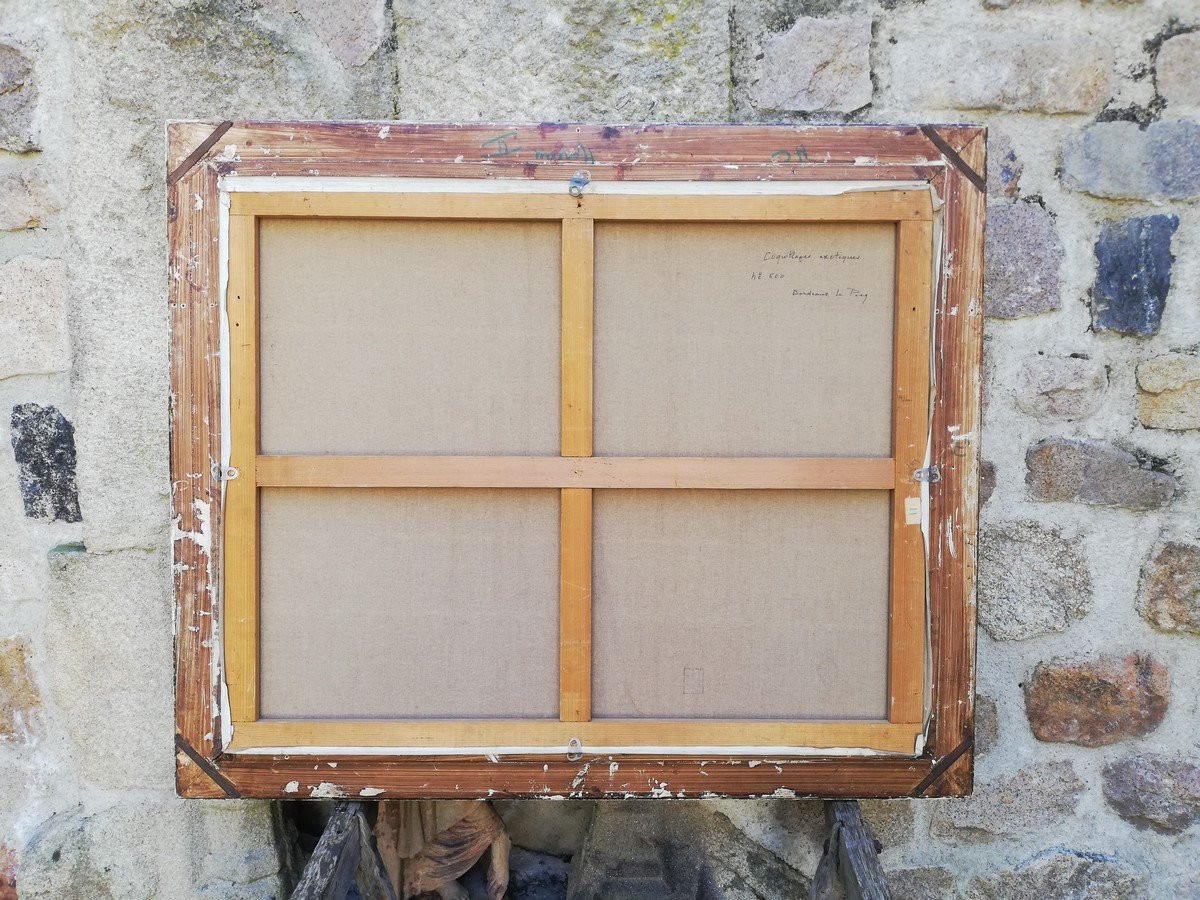 Huile sur toile BORDEAUX le PECQ-photo-6