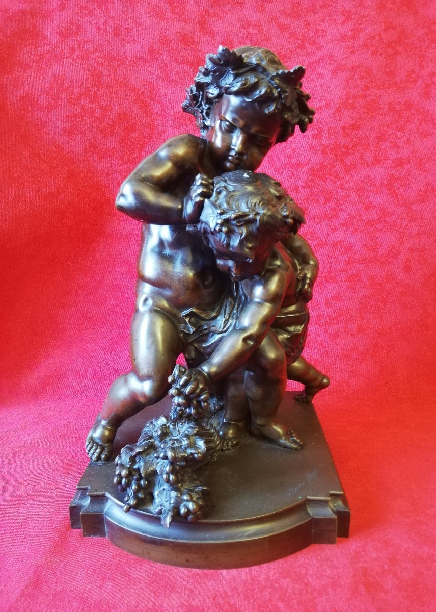 Groupe de deux putti  