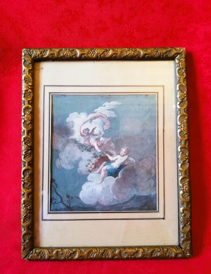 Putti dans les nuages 
