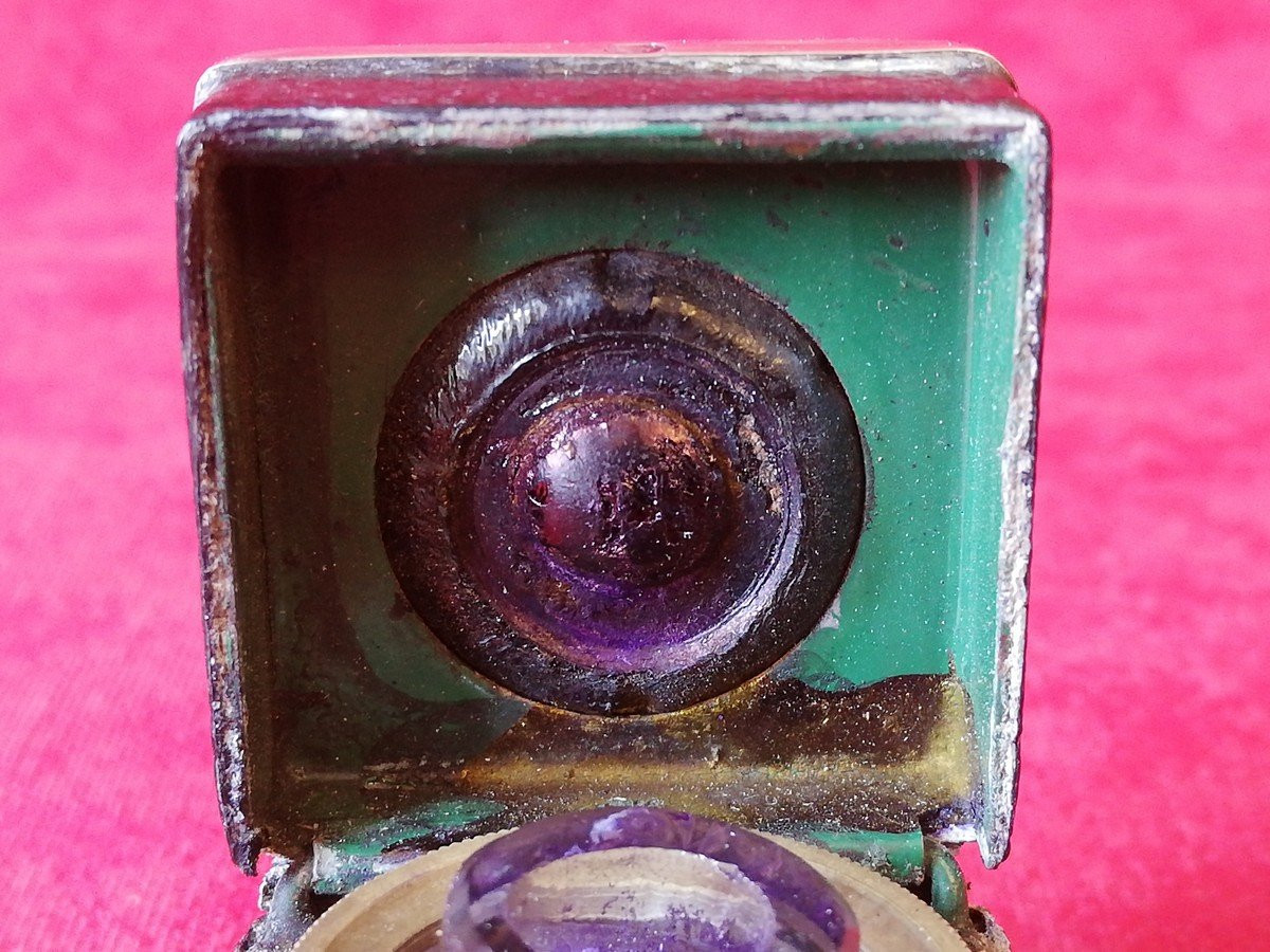 Objet de collection cuir et argent -photo-5