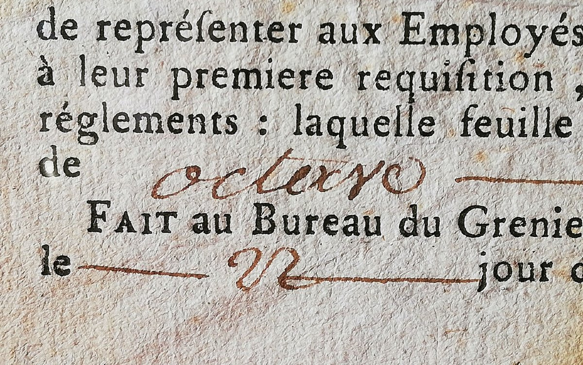 Feuille de la gabelle 1789-photo-1