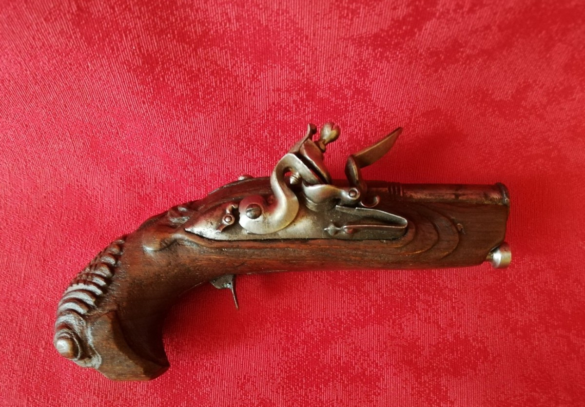 Pistolet à silex "chien de mer"