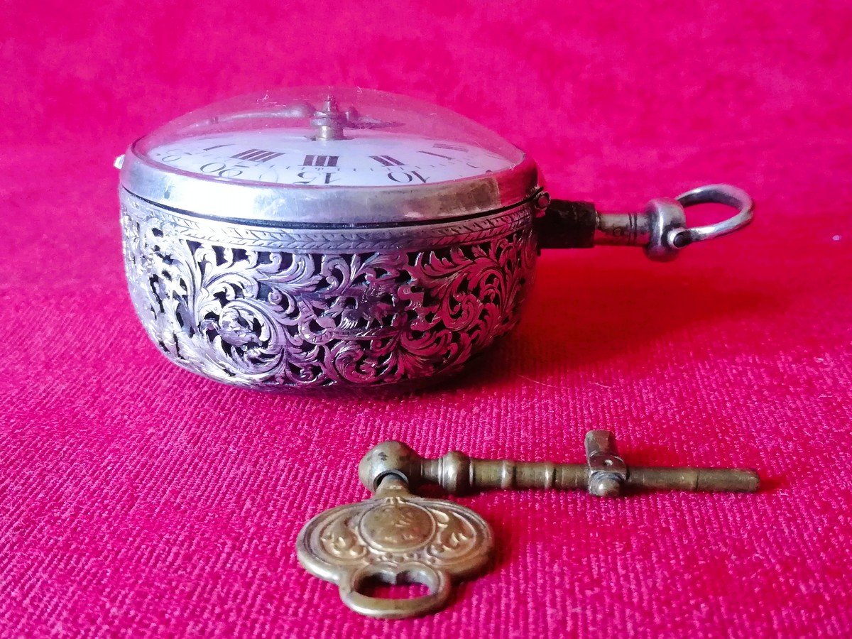 18th Century Onion Watch With Striking Mechanism-photo-3