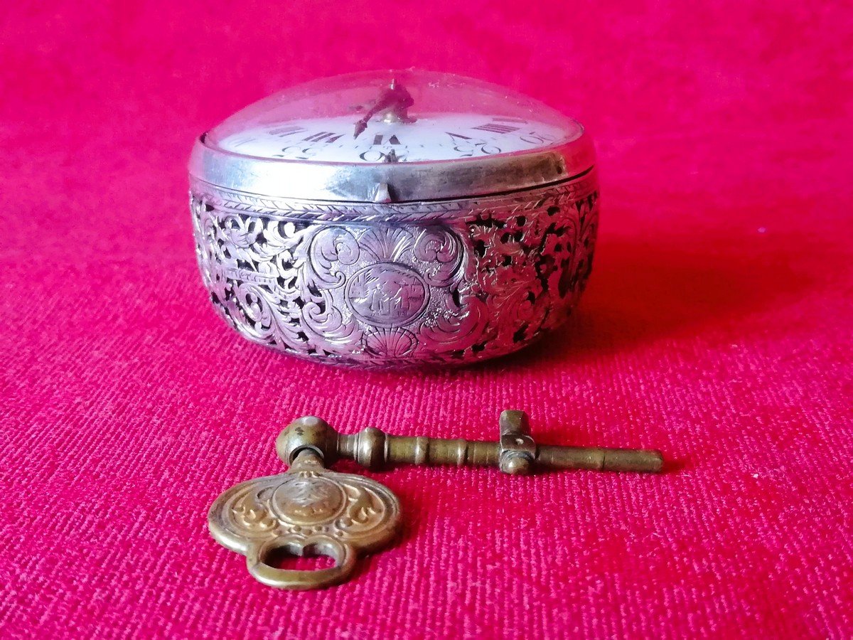 18th Century Onion Watch With Striking Mechanism-photo-3