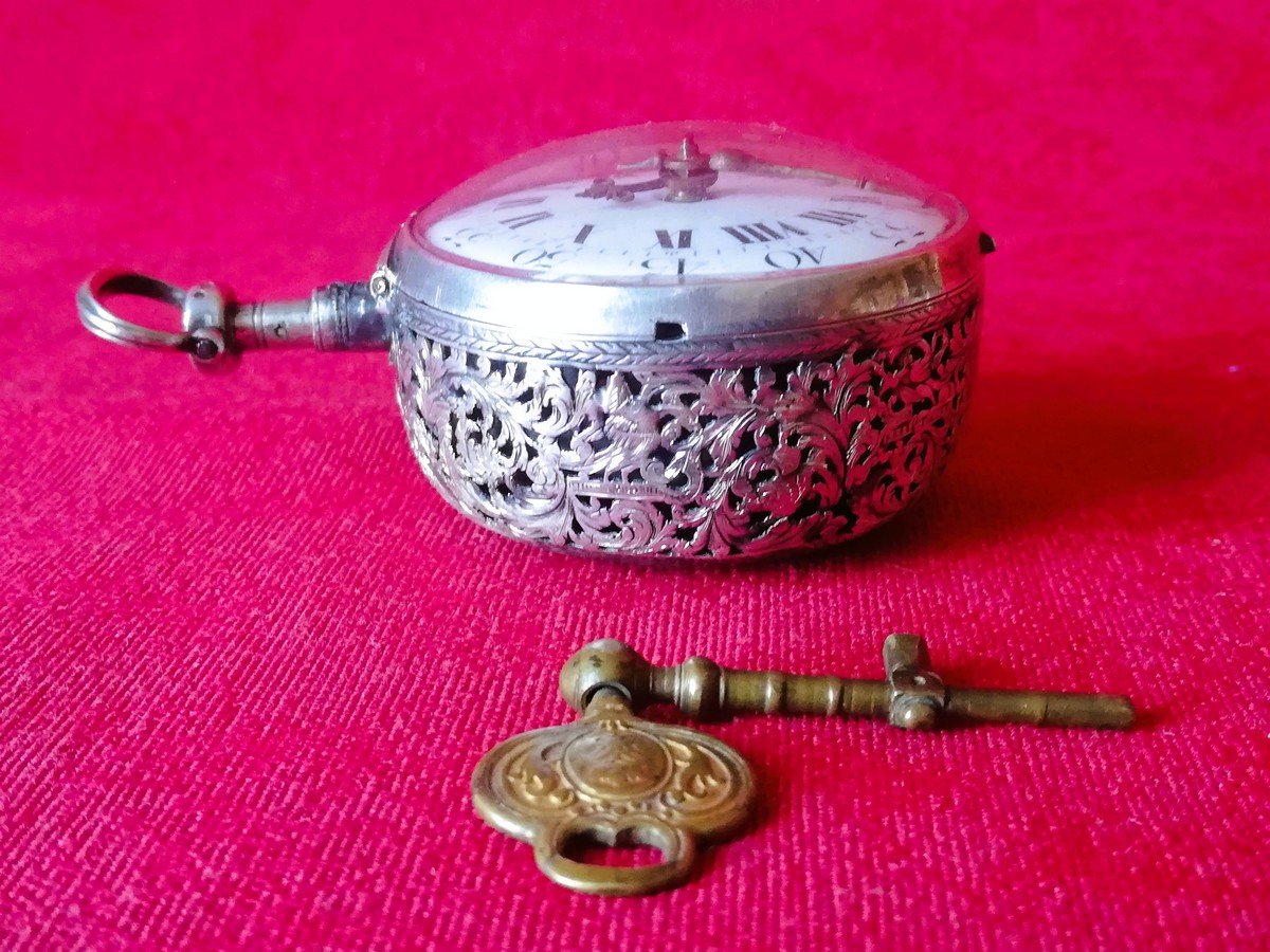 18th Century Onion Watch With Striking Mechanism-photo-5