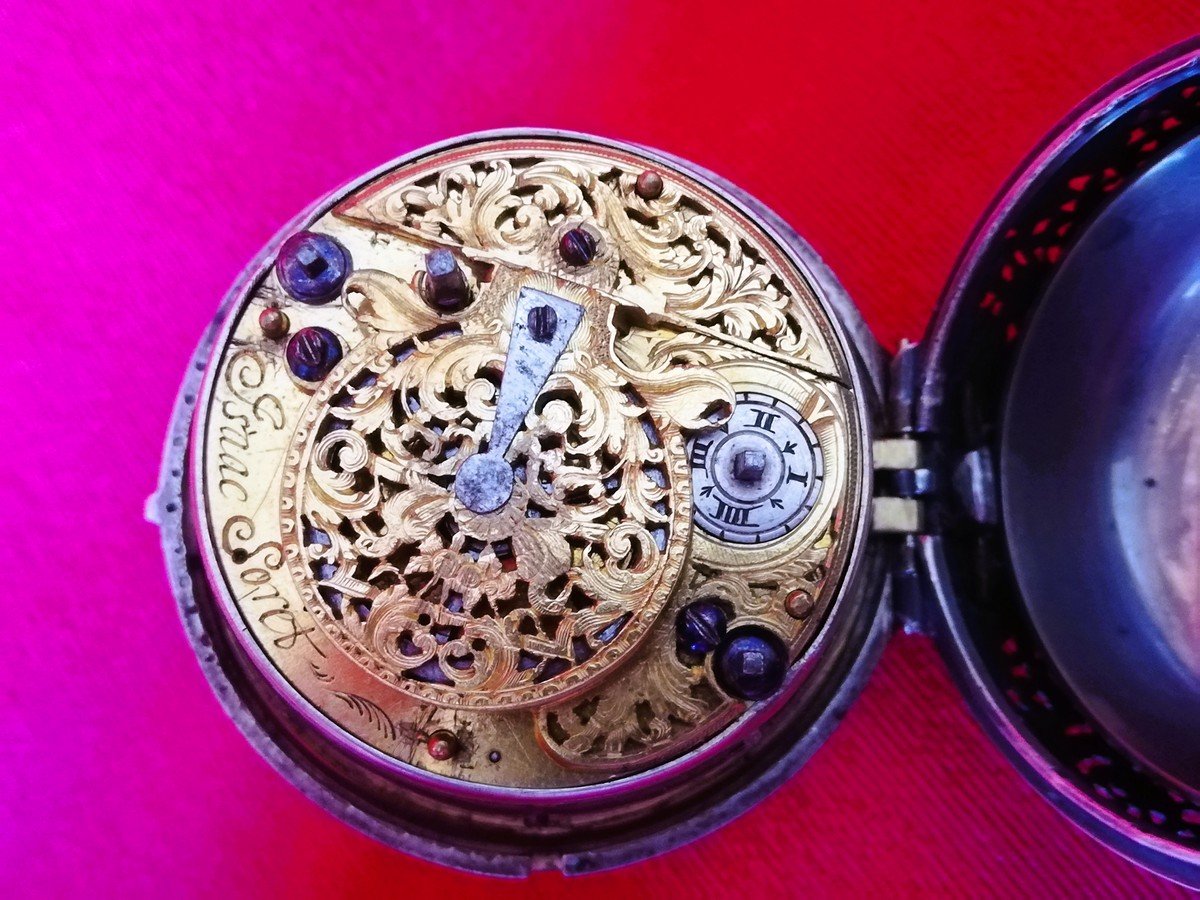 18th Century Onion Watch With Striking Mechanism-photo-6