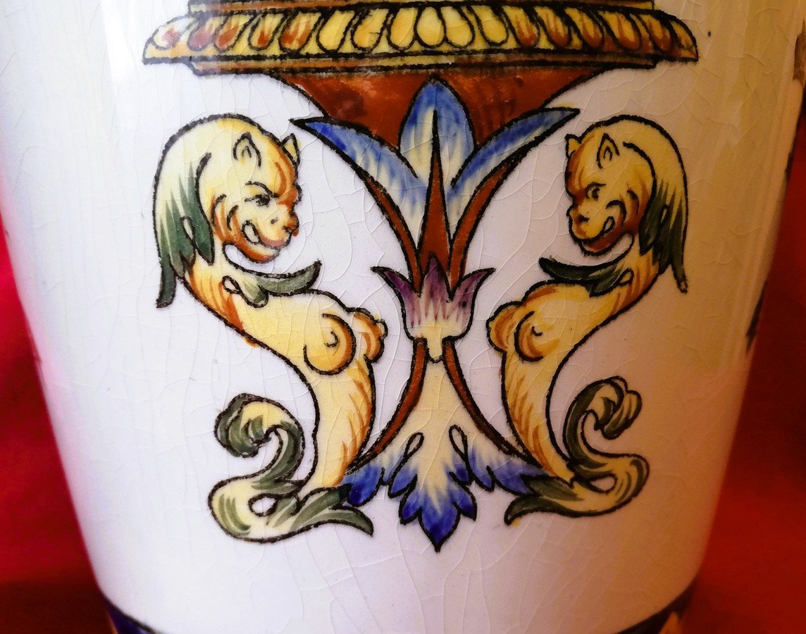 Pair Of Gien Vases-photo-7