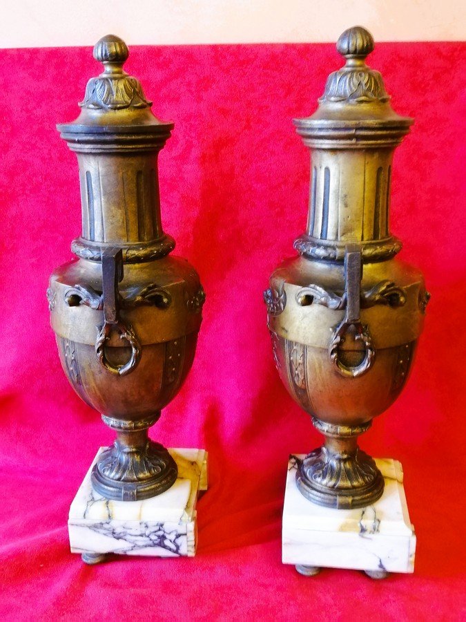 Important Regule Mantel Set Signed Thomas Cartier-photo-6