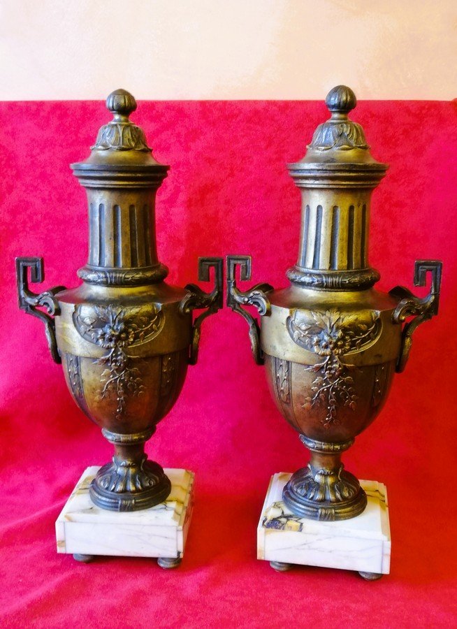 Important Regule Mantel Set Signed Thomas Cartier-photo-7