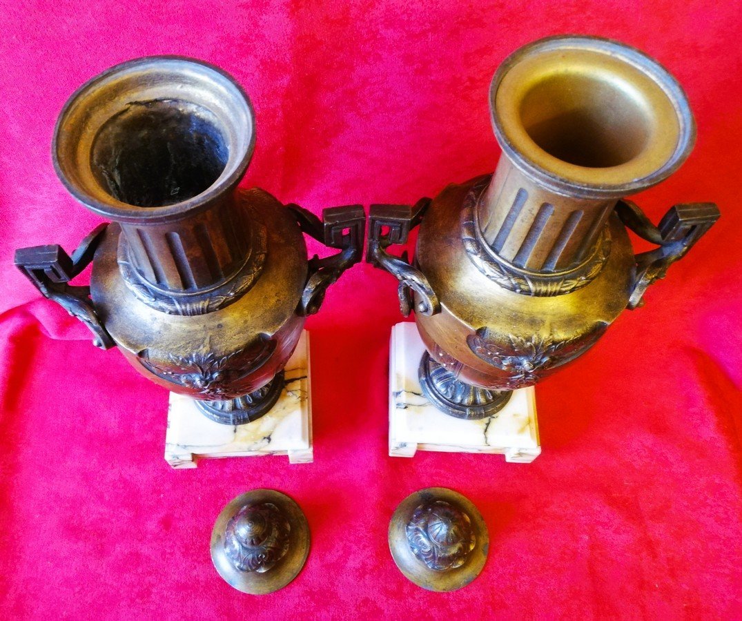 Important Regule Mantel Set Signed Thomas Cartier-photo-8