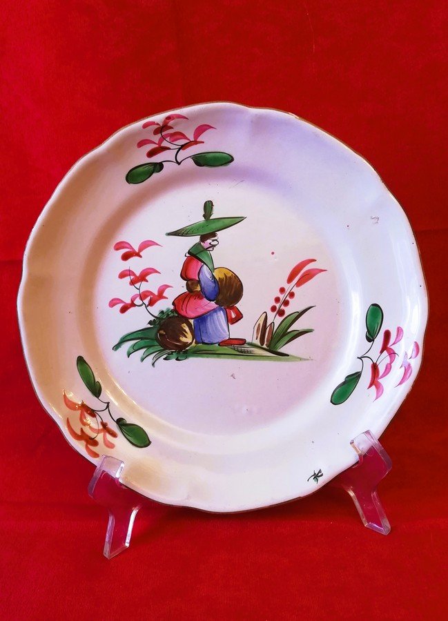 18th-century Lunéville Plate In The Chinese Style