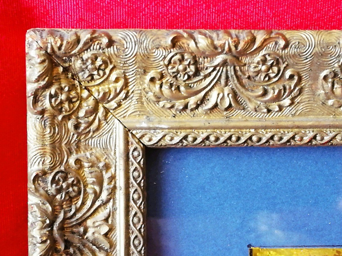 Aquarelle ITALIANISANTE encadrée du 18ème siècle -photo-5