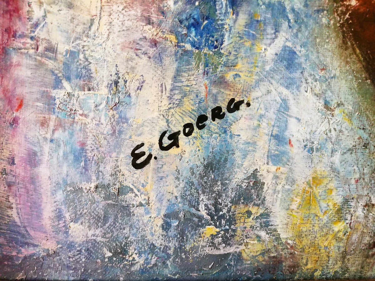 Tableau huile sur toile de E. GOERG -photo-2