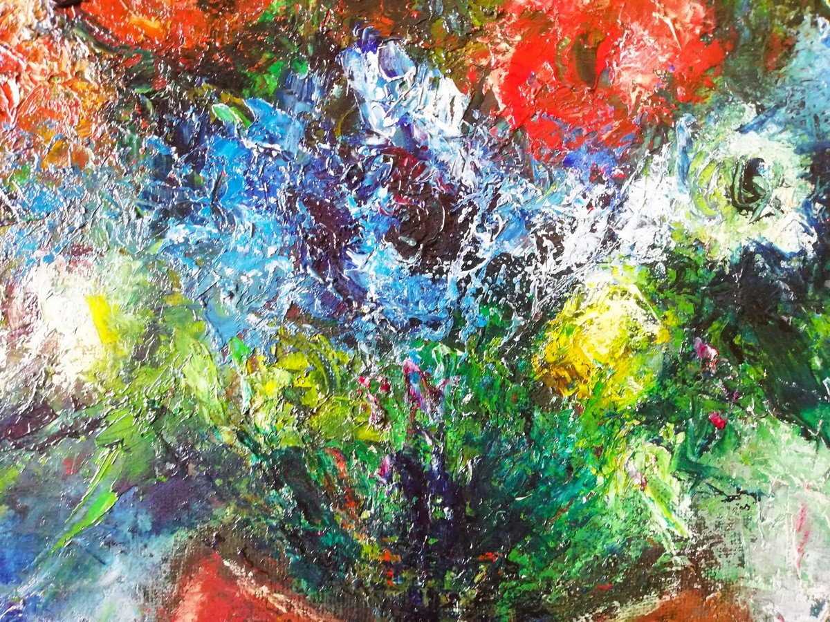 Tableau huile sur toile de E. GOERG -photo-4