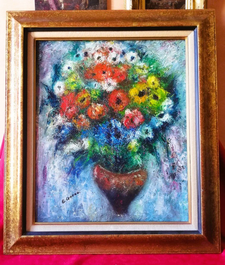 Tableau huile sur toile de E. GOERG 