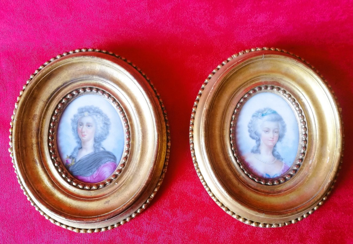 Framed Porcelain Paintings  