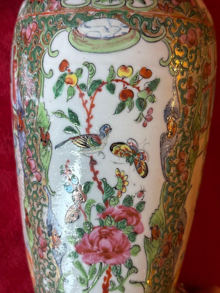 Paire de vases de Canton-photo-7