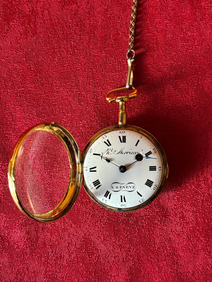 Montre émaillée Suisse à coq-photo-1