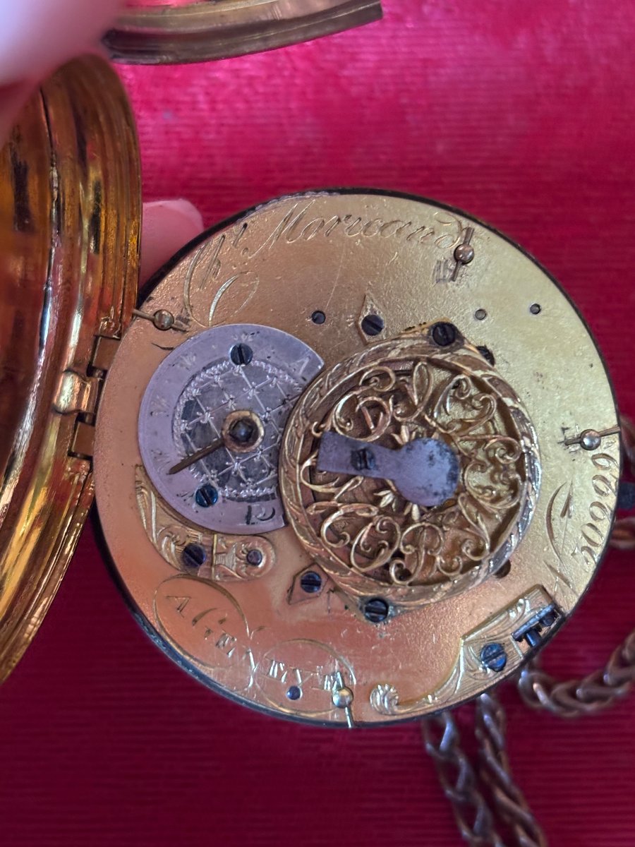 Montre émaillée Suisse à coq-photo-6