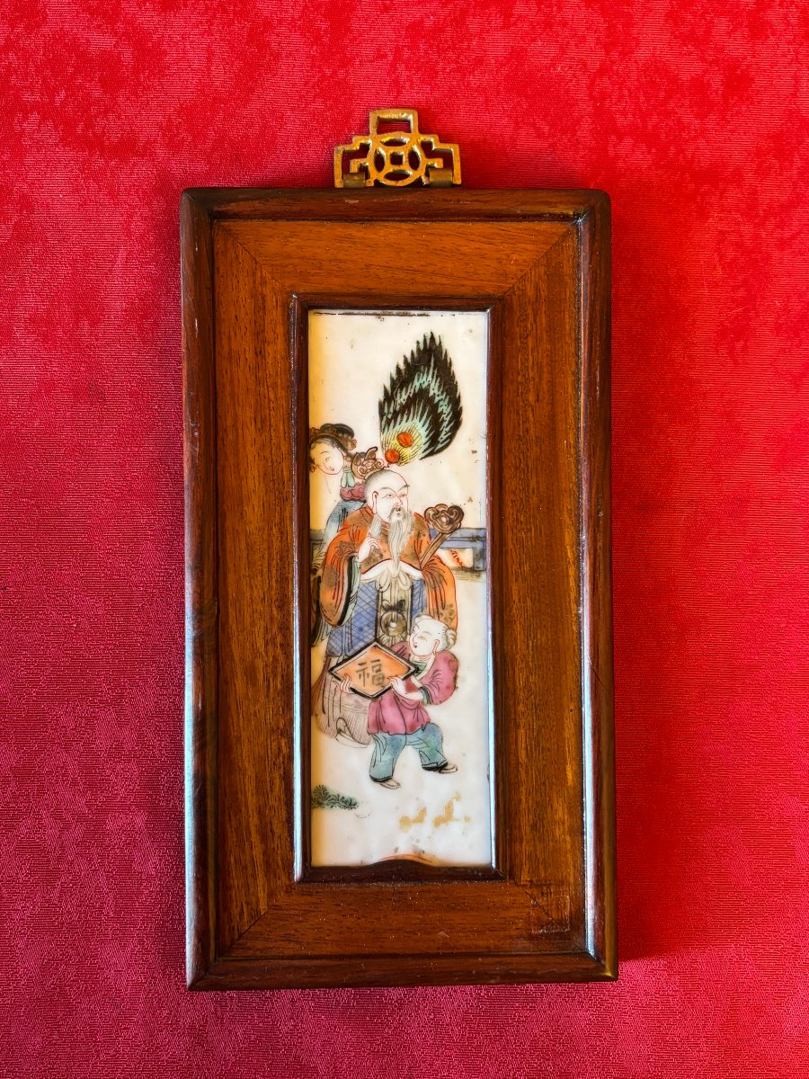 3 Panels Painted On Porcelain-photo-3