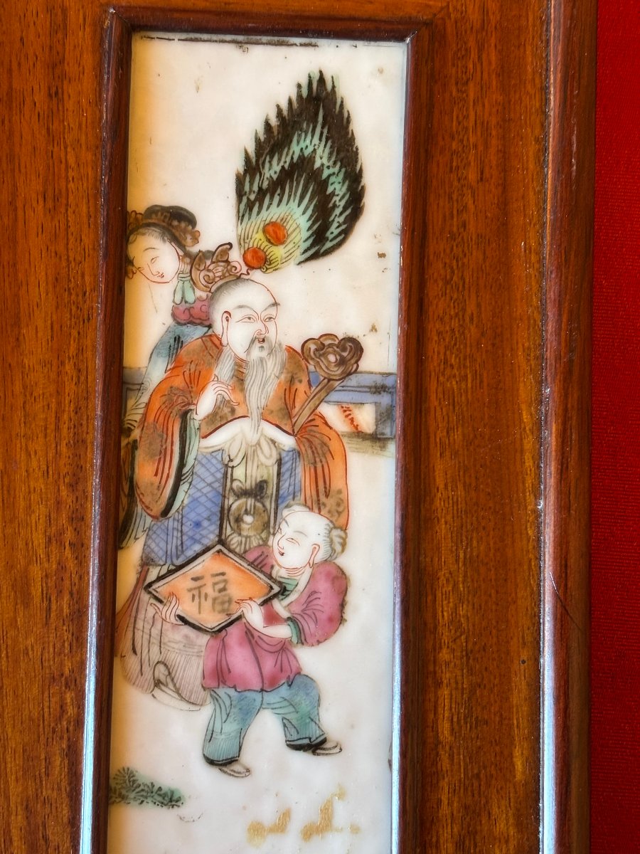 3 Panels Painted On Porcelain-photo-1