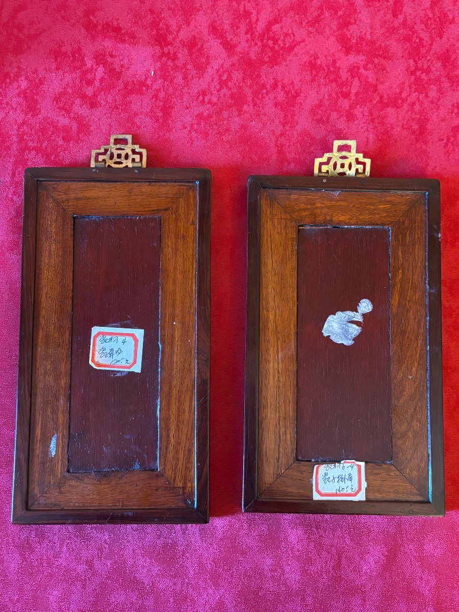 3 Panels Painted On Porcelain-photo-5