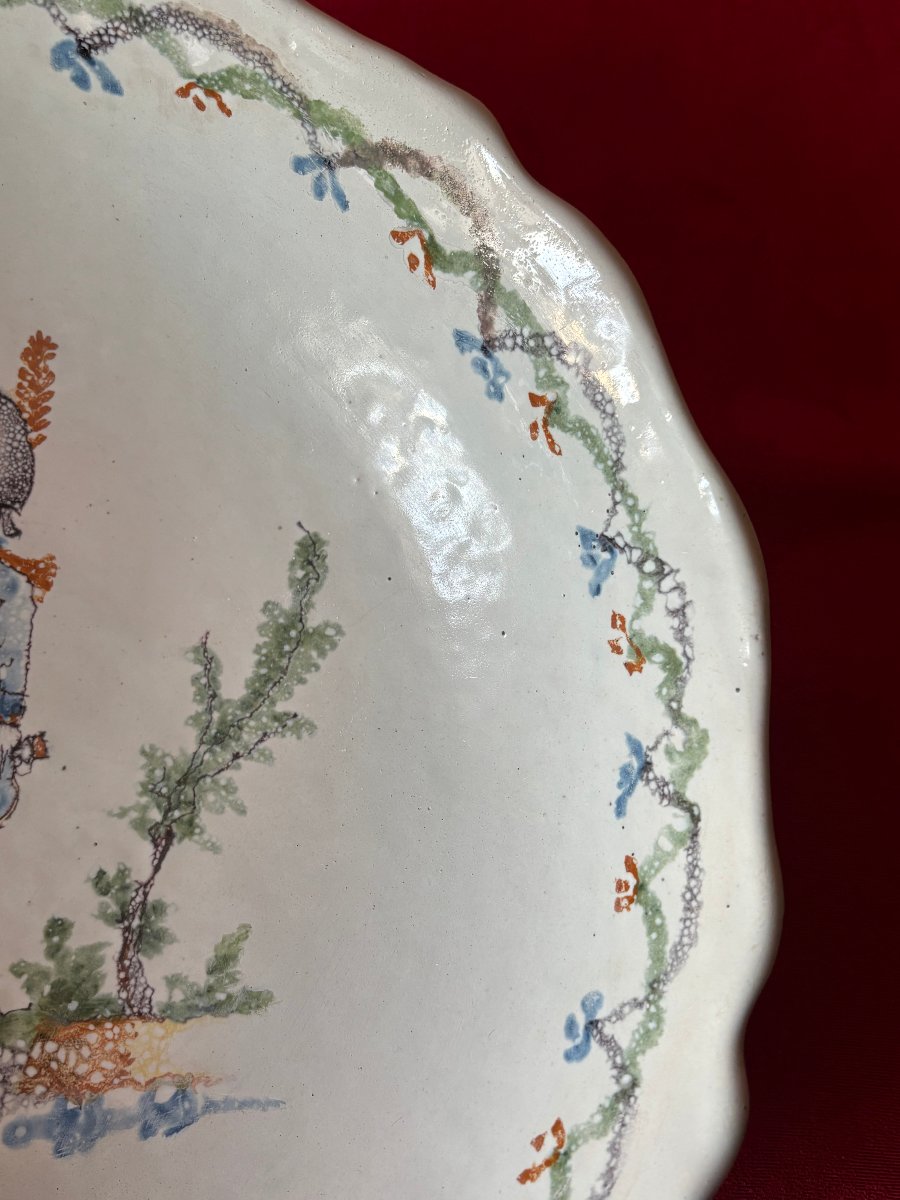 Deep Earthenware Salad Bowl, Late 18th Century-photo-4