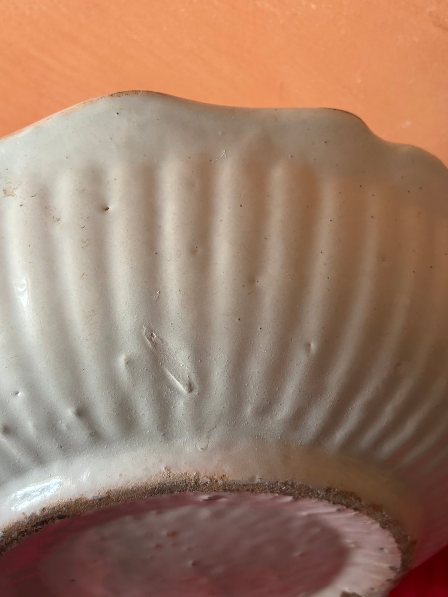Deep Earthenware Salad Bowl, Late 18th Century-photo-1