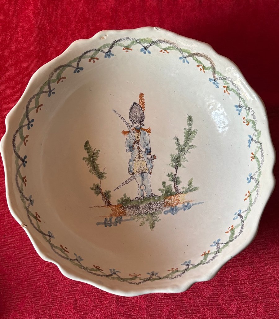 Deep Earthenware Salad Bowl, Late 18th Century