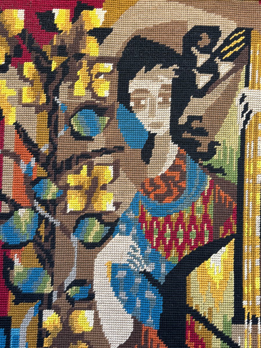 1970s Tapestry By Jean-claude Duprez-photo-2