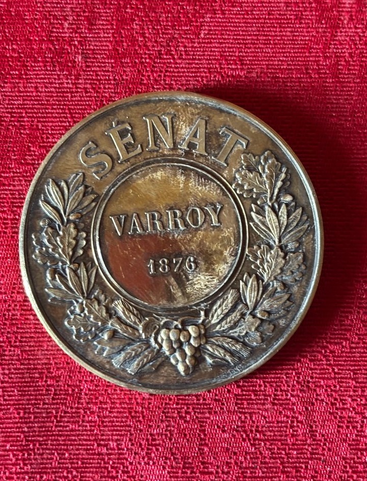 Médaille d'identité parlementaire argent 1876-photo-2