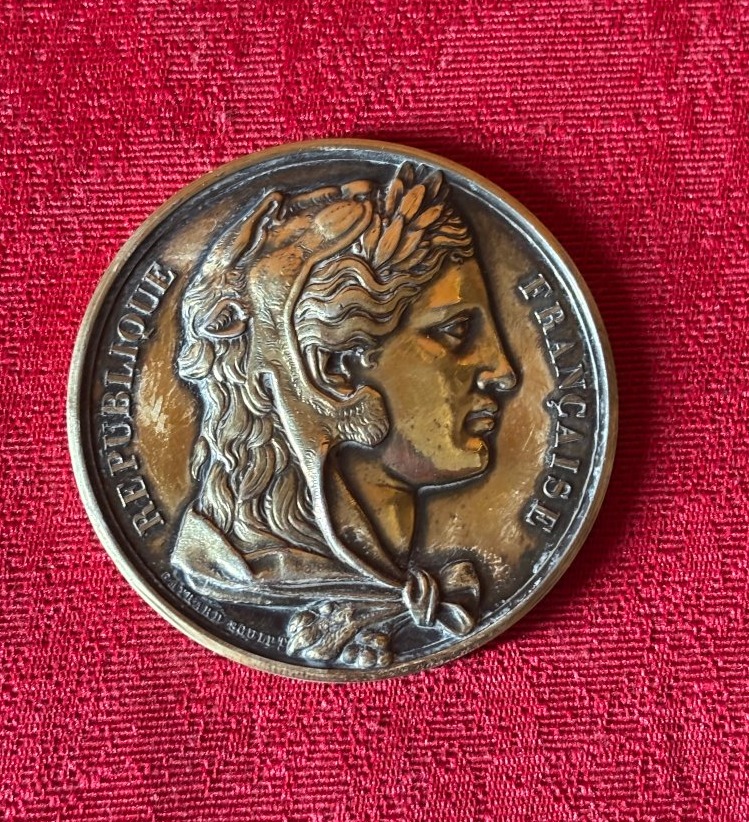 Médaille d'identité parlementaire argent 1876