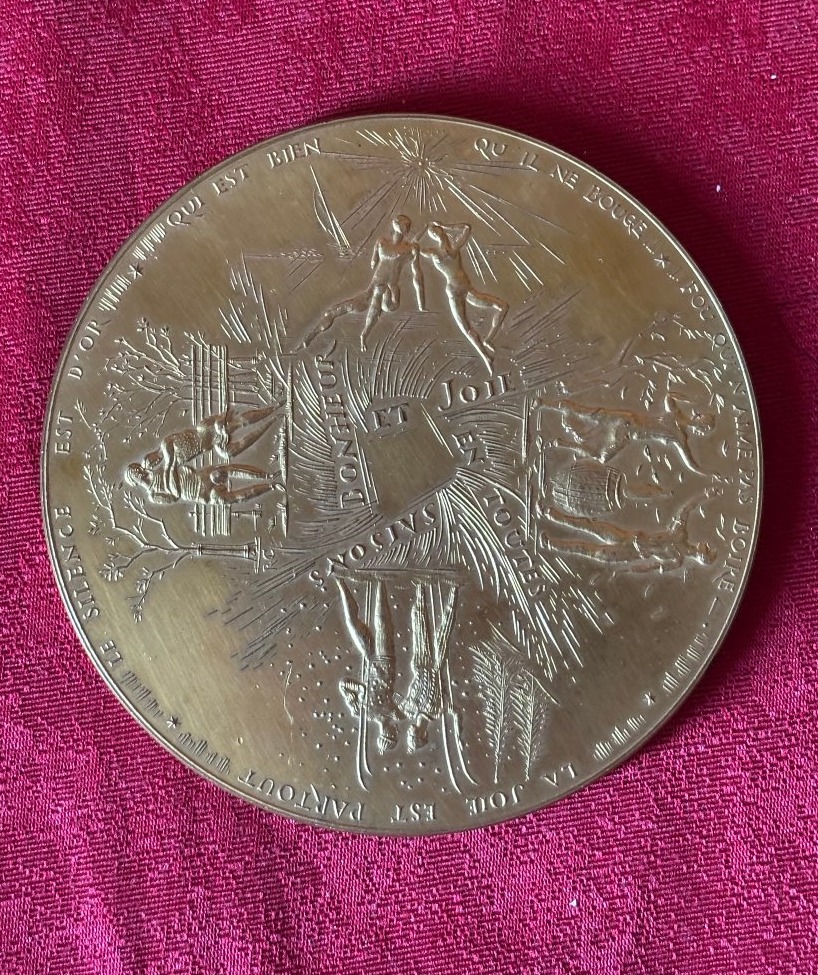 Enorme médaille française de voeux-photo-2