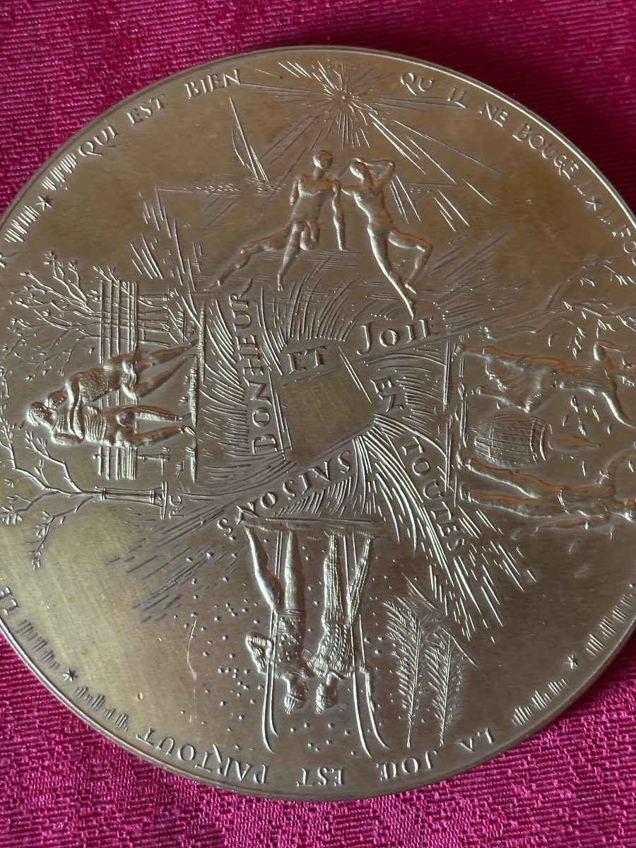 Enorme médaille française de voeux-photo-3