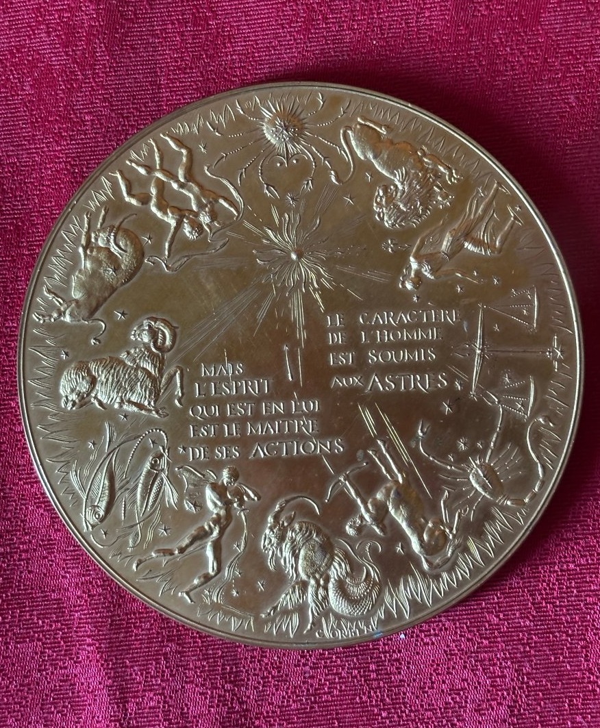 Enorme médaille française de voeux