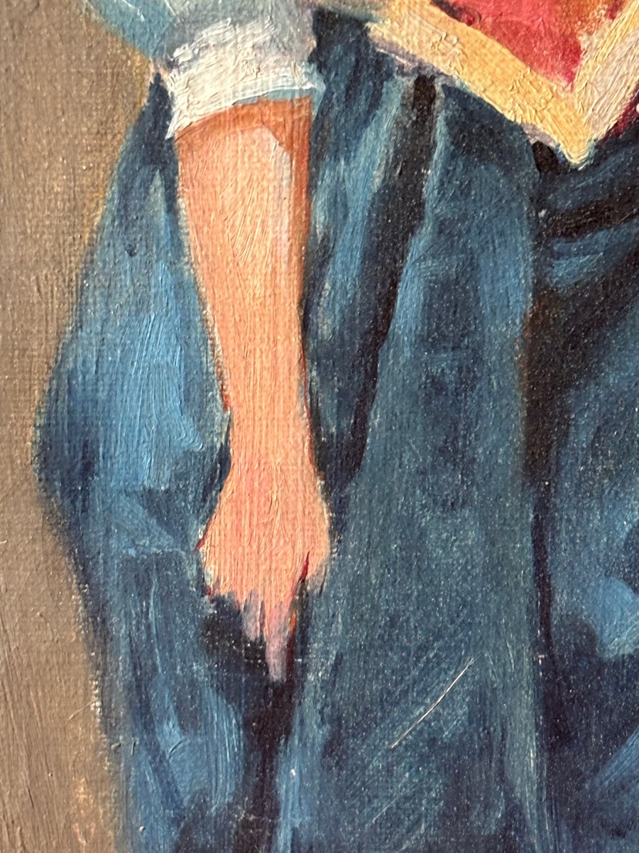 Huile sur toile verticale-photo-4