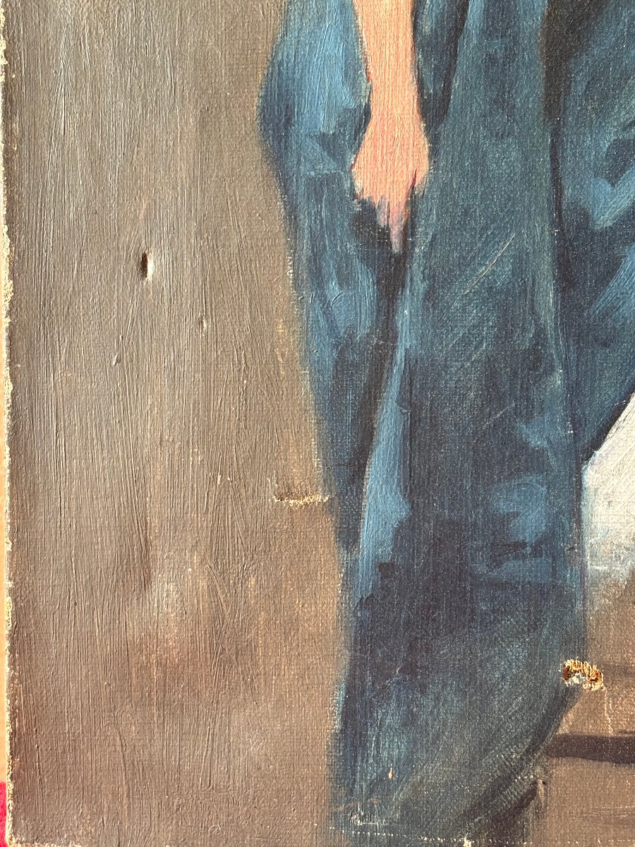 Huile sur toile verticale-photo-5