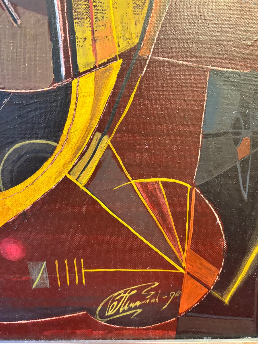 Modern Oil On Canvas-photo-2